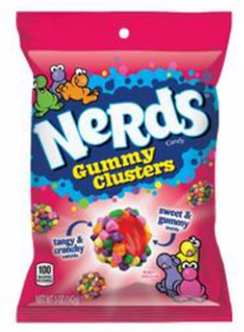 Single - Peg Bag - Wonka Nerds Gummy clusters 5 oz x 1 unit