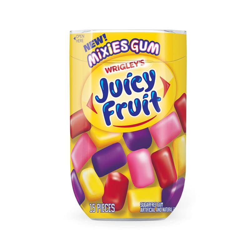Wrigley Juicy Fruit Mixies Bottle 15pcs x 8 units