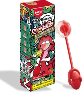 (S8-09) XMAS - AMOS TASTYSOUNDS - JinglePop Lollipop x 12 Units