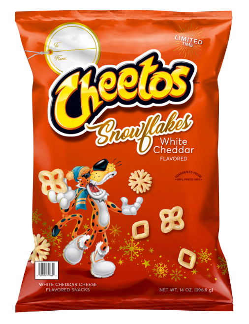 XMAS - Chips - CASE - Cheetos - Snowflakes 14 oz (396.9g) x 4 Bags