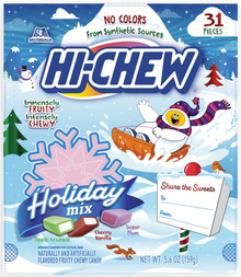 (S8-03) XMAS - Hi Chew Holiday Mix SUP (Apple Crumble,Cherry Vanilla and Sugar Plum) 5.6oz (159g) x 8 Units