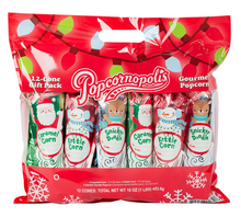 Xmas - Popcornopolis Popcorn Snacks - Variety Gift Corn 12-PK (Total Net Wt 16oz 453g) x 1 unit