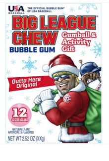 (S8-09) Xmas - Big League Chew Activity Gift Book 2.52oz x 12 Units