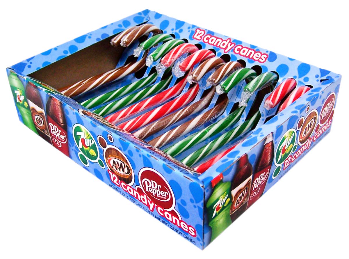 Xmas Dr. Pepper, 7up, A&W Candy Cane 12 boxes / 6oz