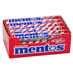 XMAS Mentos Roll Candy Cane 1.32oz x 16 units