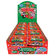 XMAS Santa Toy Chest Toy with Gummies X 10 UNITS