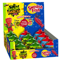 XMAS Sour Patch & Swedish Fish - Holiday Tins 3oz X 12ct