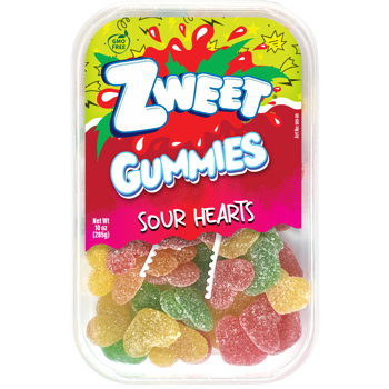 (S6-10) TURKEY -  ZWEET SOUR GUMMY HEARTS 10 oz(283g) x 6 Units